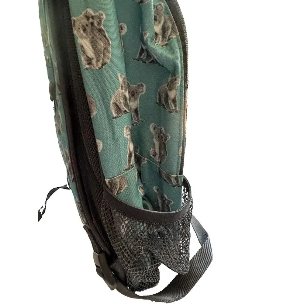 Pottery Barn Teen Gear Up Backpack Koala Bear Teal Pool School Bag Laptop Bungee